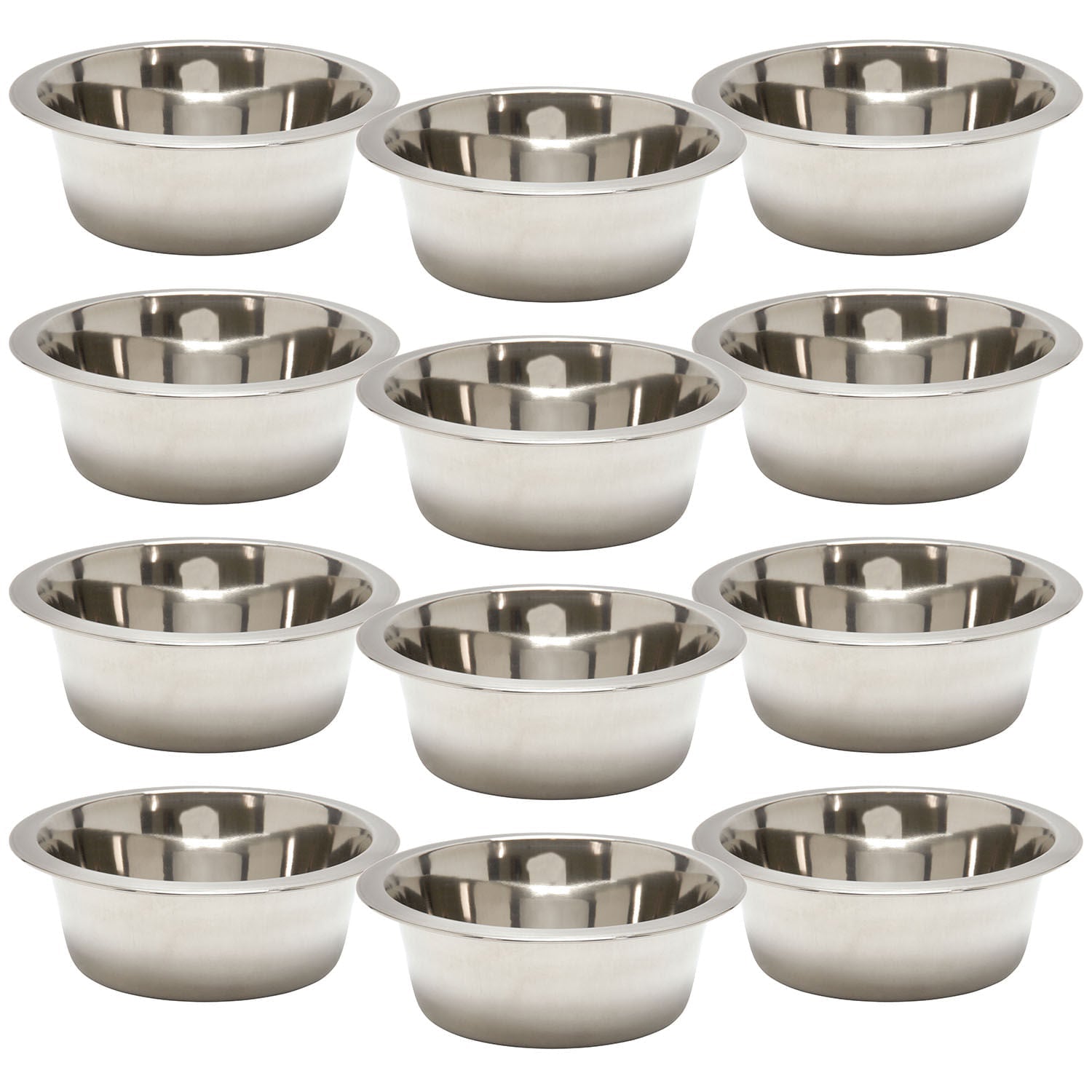 Jeffers Stainless Steel Pet Bowls — Durable Food & Water Bowls for Dogs & Cats