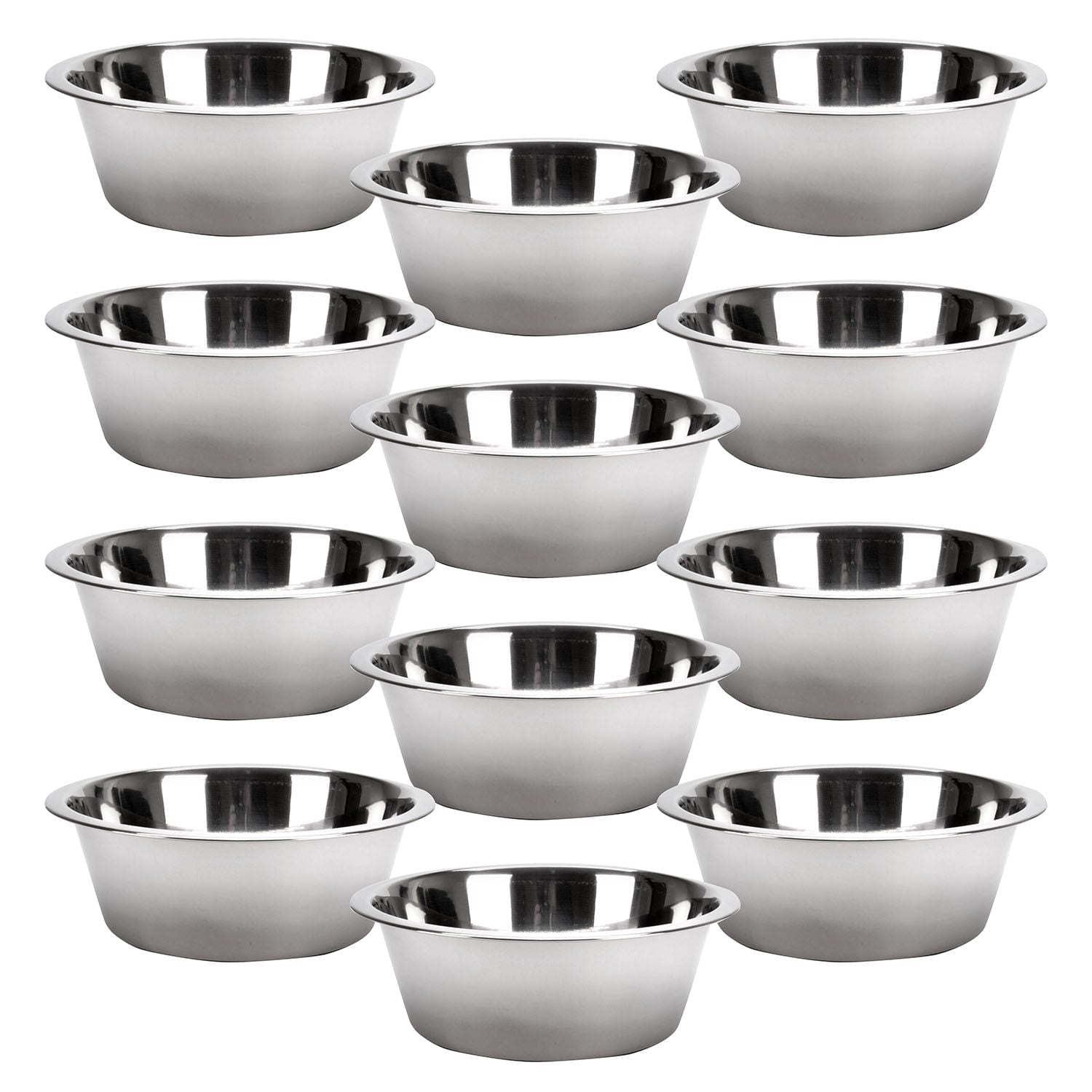 Jeffers Stainless Steel Pet Bowls — Durable Food & Water Bowls for Dogs & Cats