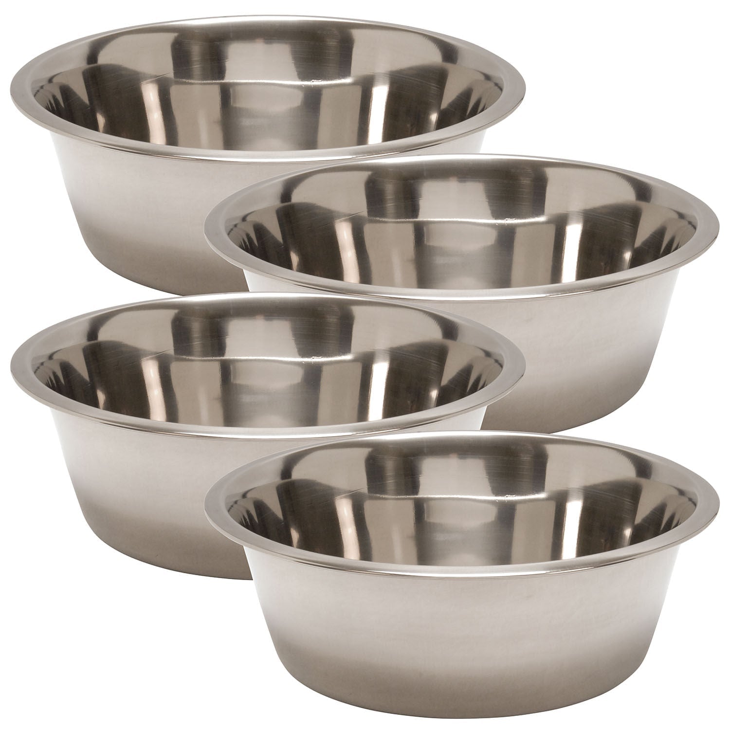 Jeffers Stainless Steel Pet Bowls — Durable Food & Water Bowls for Dogs & Cats