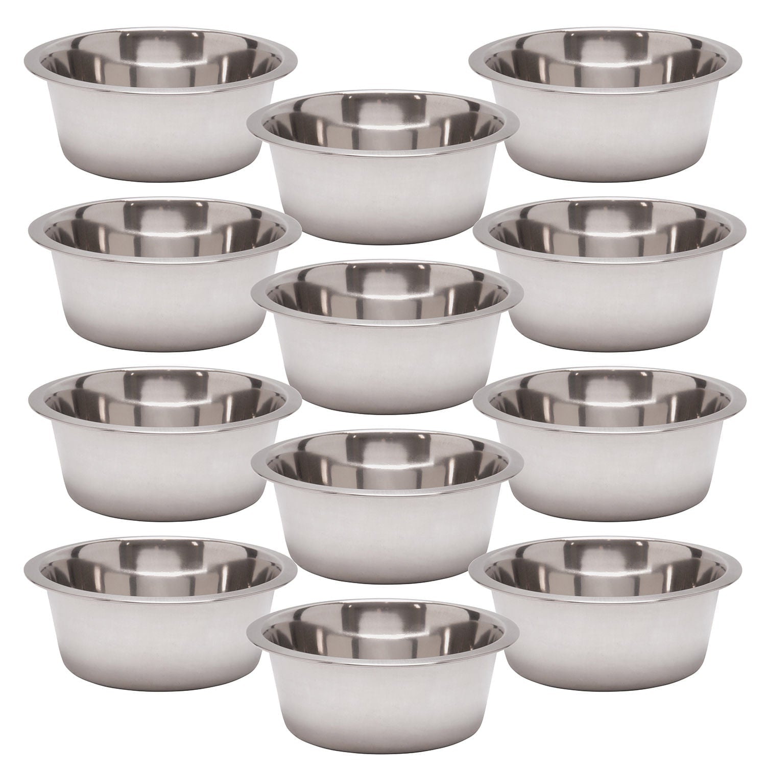Jeffers Stainless Steel Pet Bowls — Durable Food & Water Bowls for Dogs & Cats